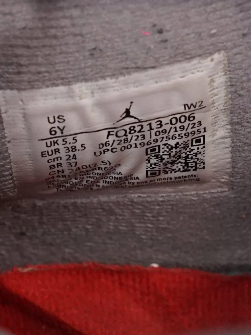 Jordan Air Jordan 4 Boys Mid Top Sneakers Black/Gray/Red US 6Y FQ8213